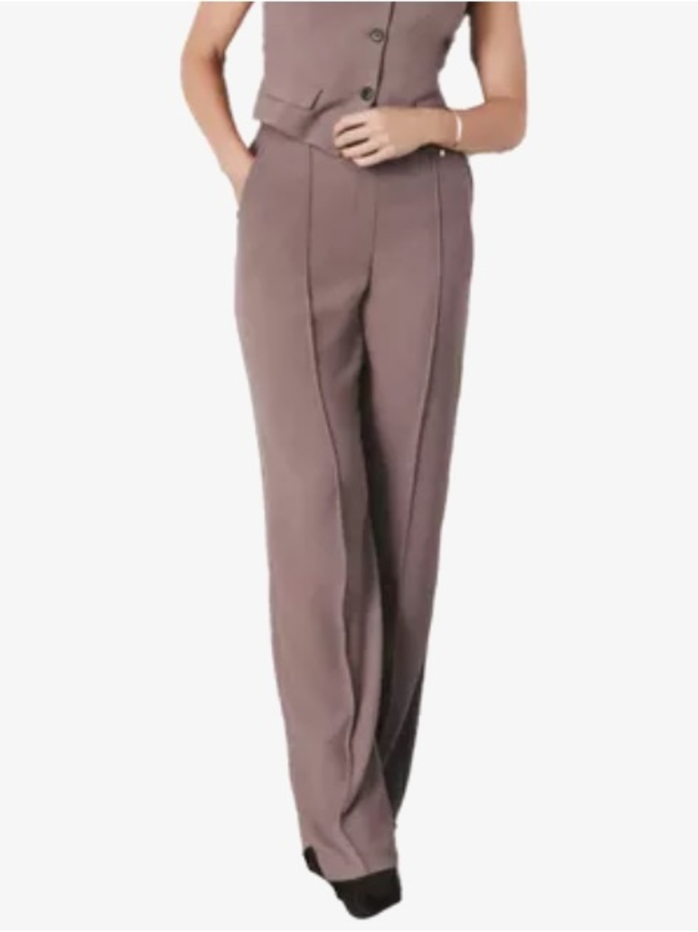 Spanx High-Waist Straight-Leg Women's Pants Size Large